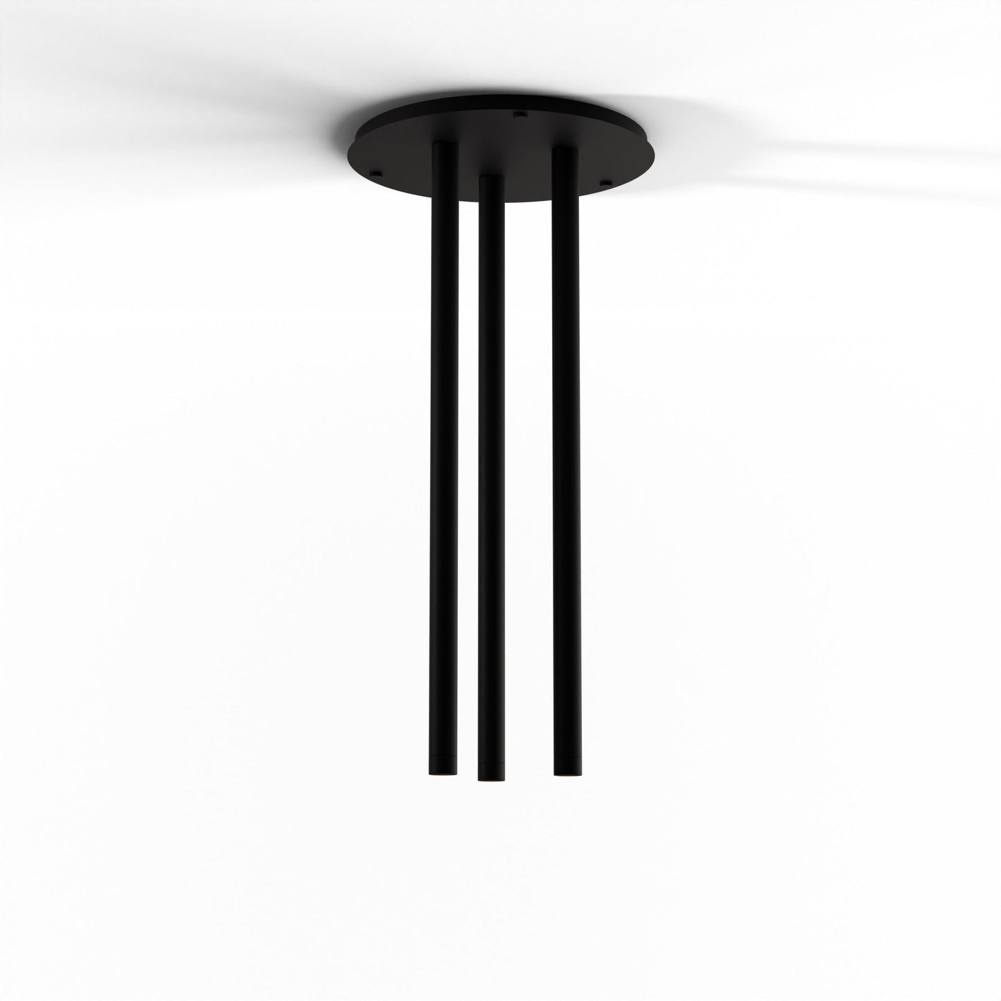 Combi Pendant 36 Circular 3 Combo Matte Black Matte Black Canopy Suspension Flush Mount 2 In 1 Cmp C3 S 36 Mtb by Koncept Inc