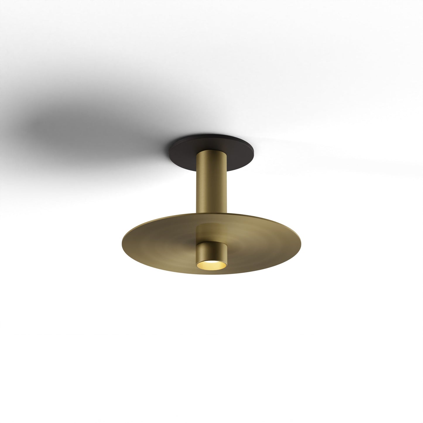 Combi Pendant 6 Brass Matte Black Canopy 9 Metal Plate Brass Attachment Suspension Flush Mount 2 In 1 Cmp S1 S 06 Brs Mbrs9 by Koncept Inc