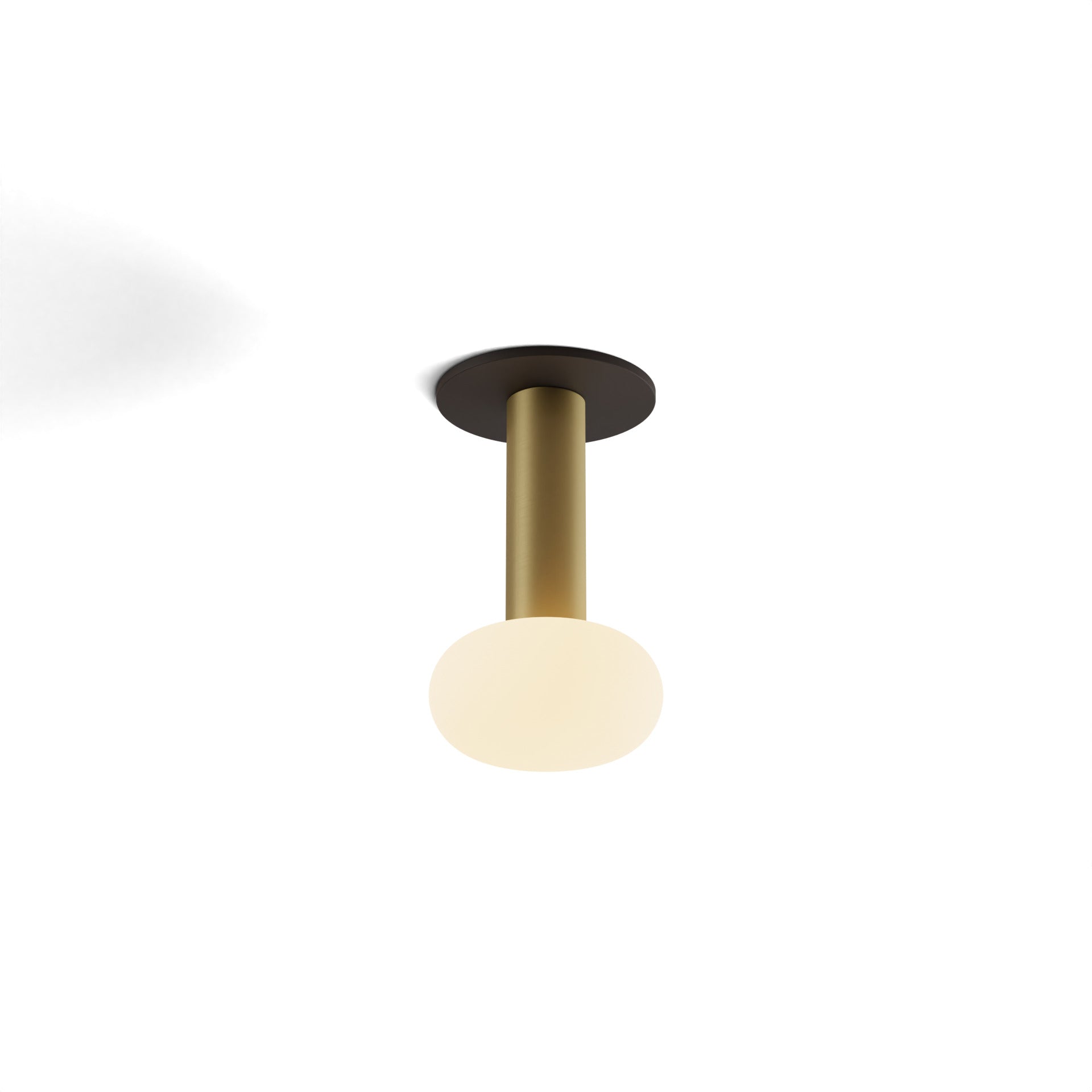 Combi Pendant 6 Brass Matte Black Canopy Glass Ball Attachment Suspension Flush Mount 2 In 1 Cmp S1 S 06 Brs Na Glb by Koncept Inc