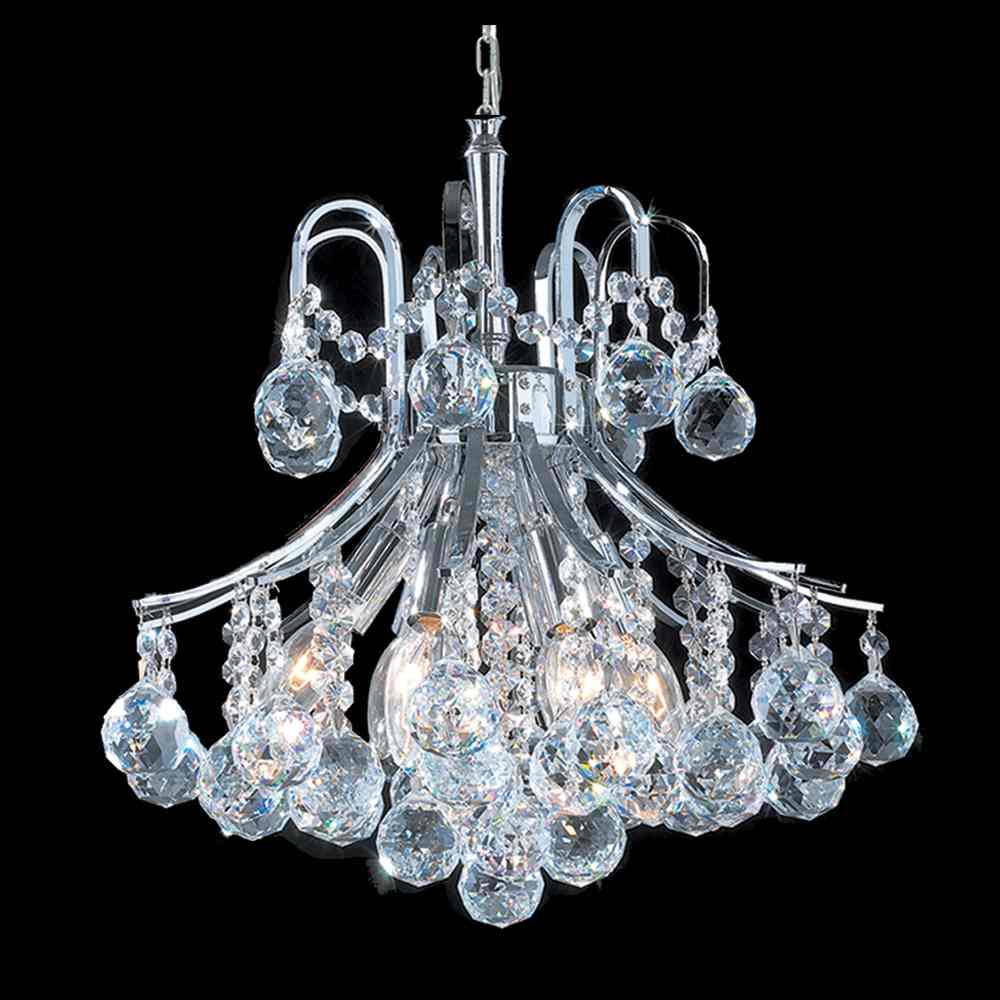 Essentials Chandelier 6-Light in Chrome 7017CH by StarFire Crystal