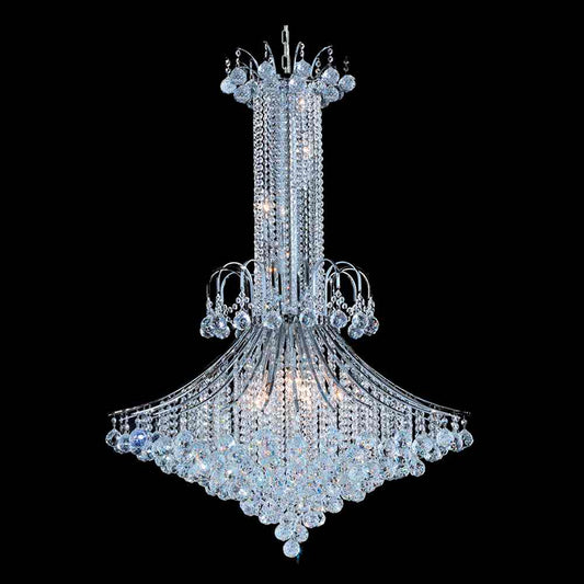 Essentials Chandelier 16-Light in Chrome 7035CH by StarFire Crystal