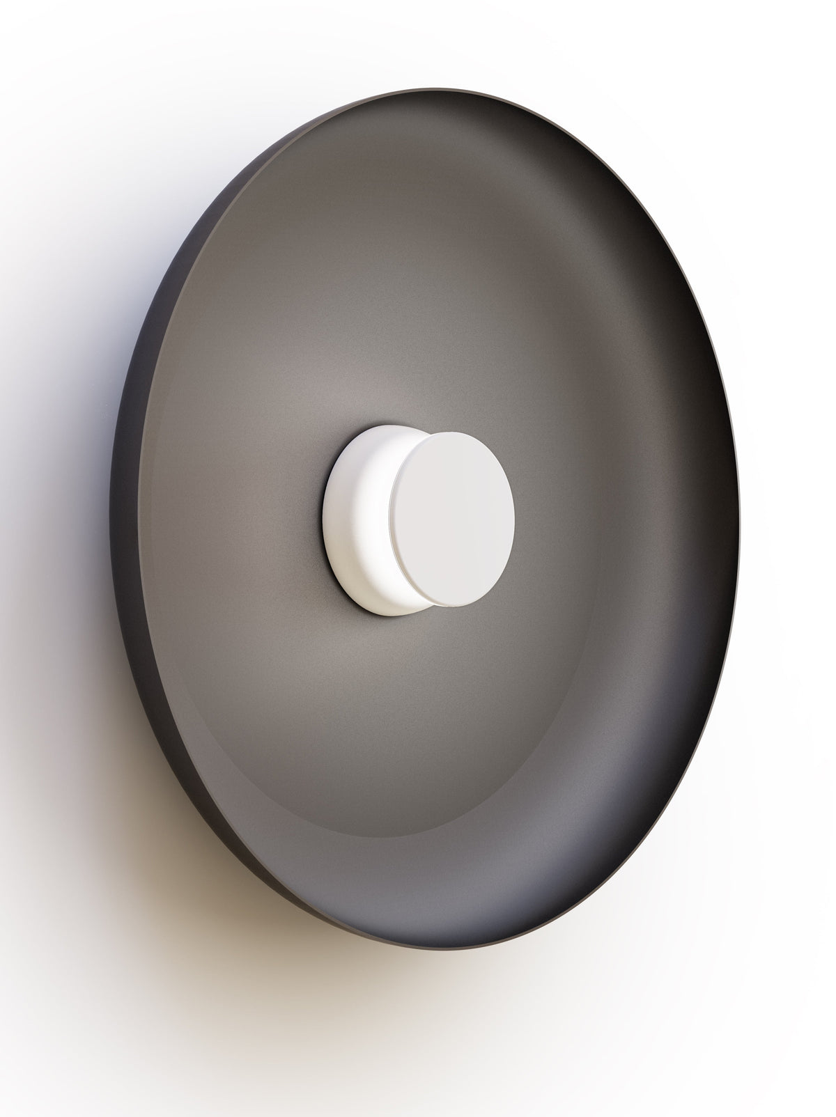 Pablo Designs Totem Sconce Metal – 22" Black shade, White/White canopy/faceplate