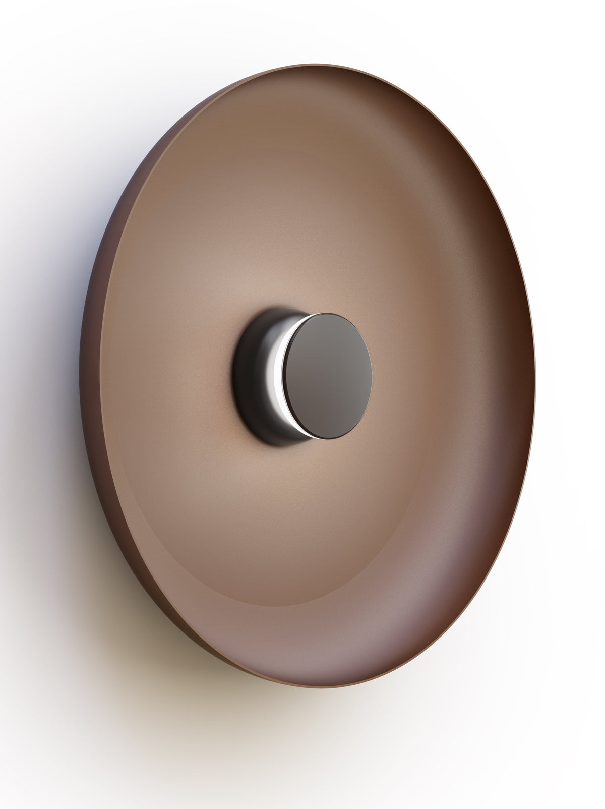 Pablo Designs Totem Sconce Metal – 22" Espresso shade, Black/Black canopy/faceplate
