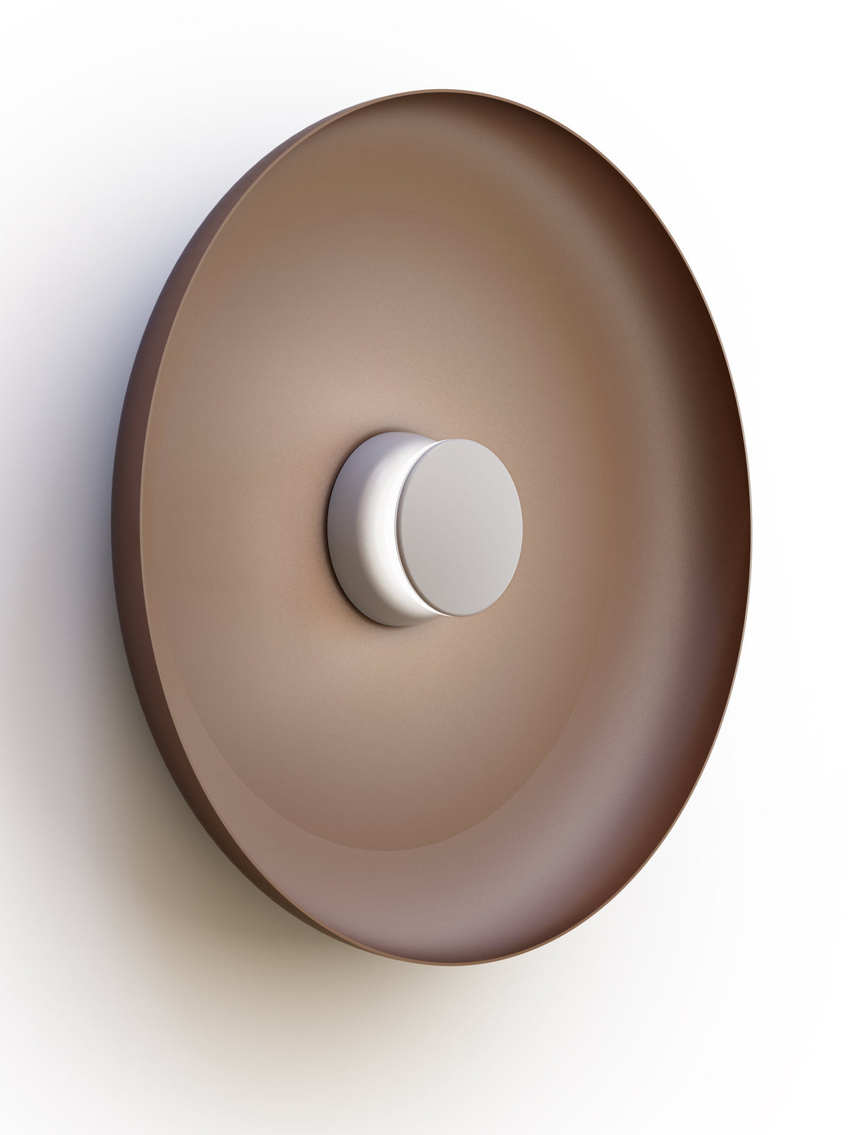 Pablo Designs Totem Sconce Metal – 22" Espresso shade, Grey/Grey canopy/faceplate