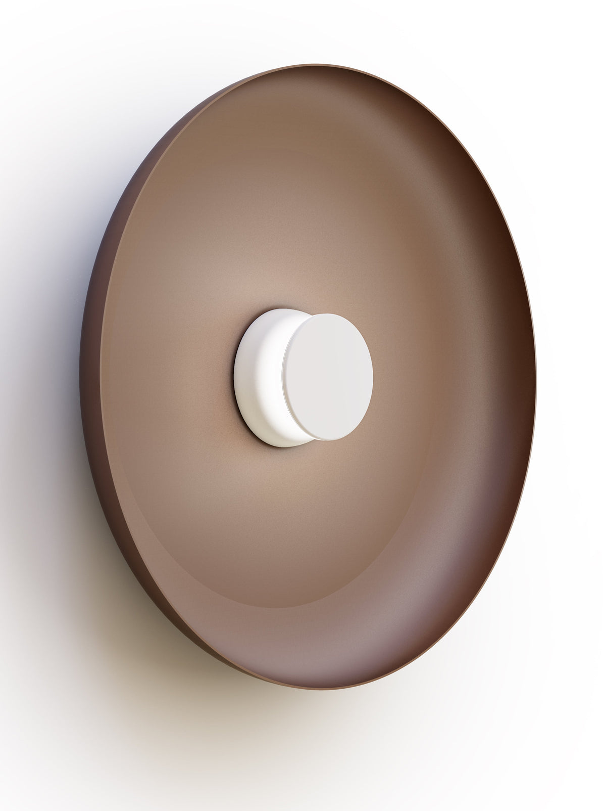 Pablo Designs Totem Sconce Metal – 22" Espresso shade, White/White canopy/faceplate