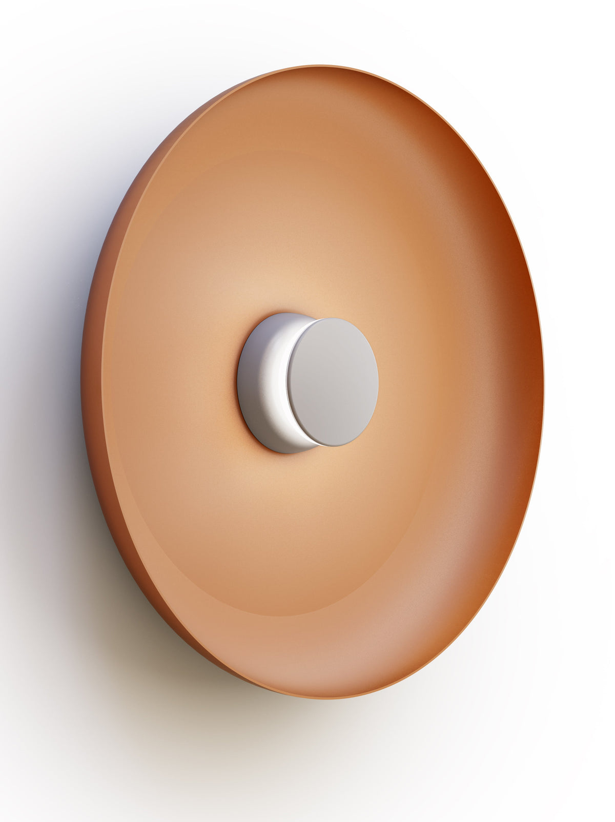 Pablo Designs Totem Sconce Metal – 22" Terracotta shade, Grey/Grey canopy/faceplate