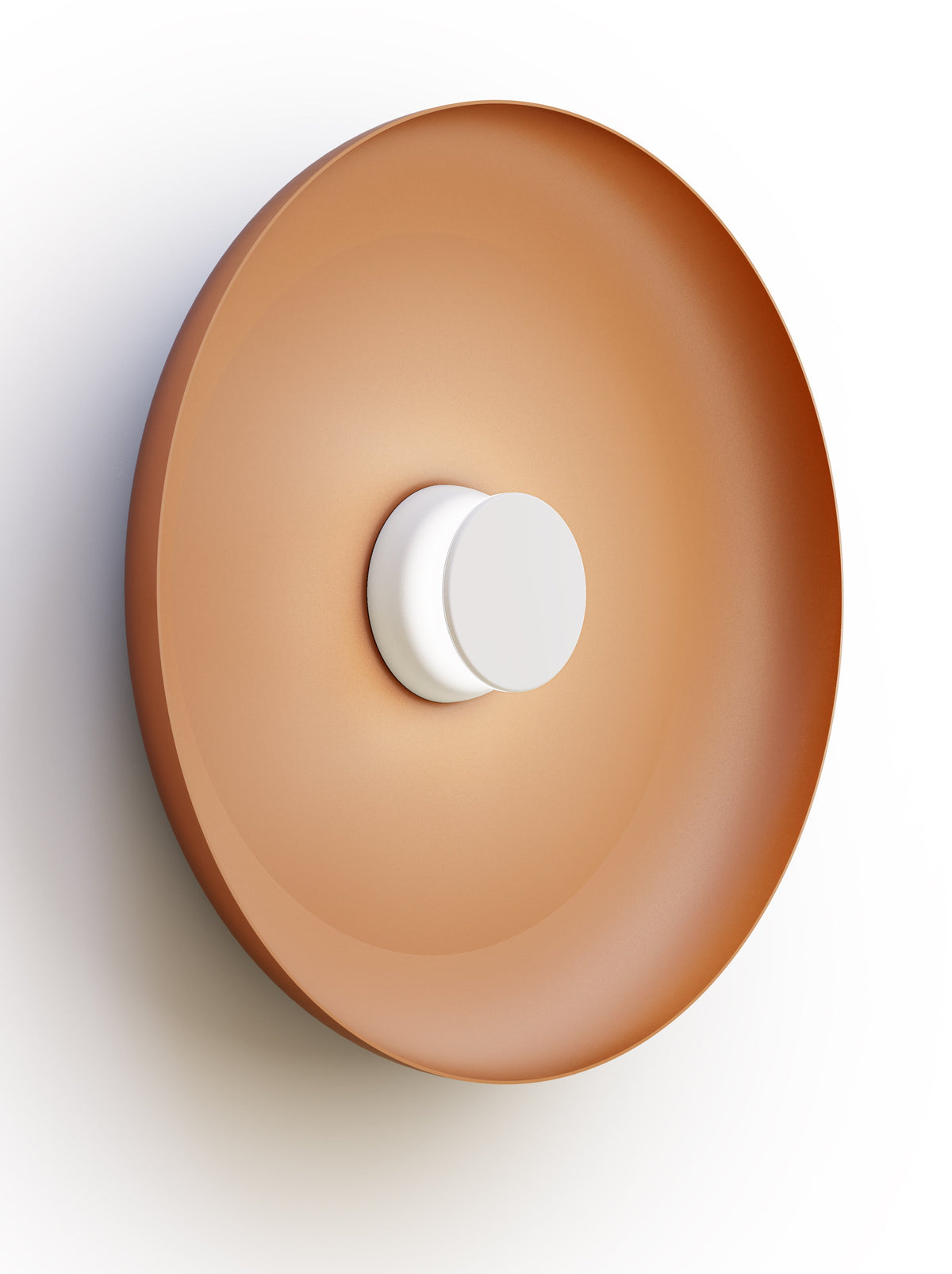 Pablo Designs Totem Sconce Metal – 22" Terracotta shade, White/White canopy/faceplate