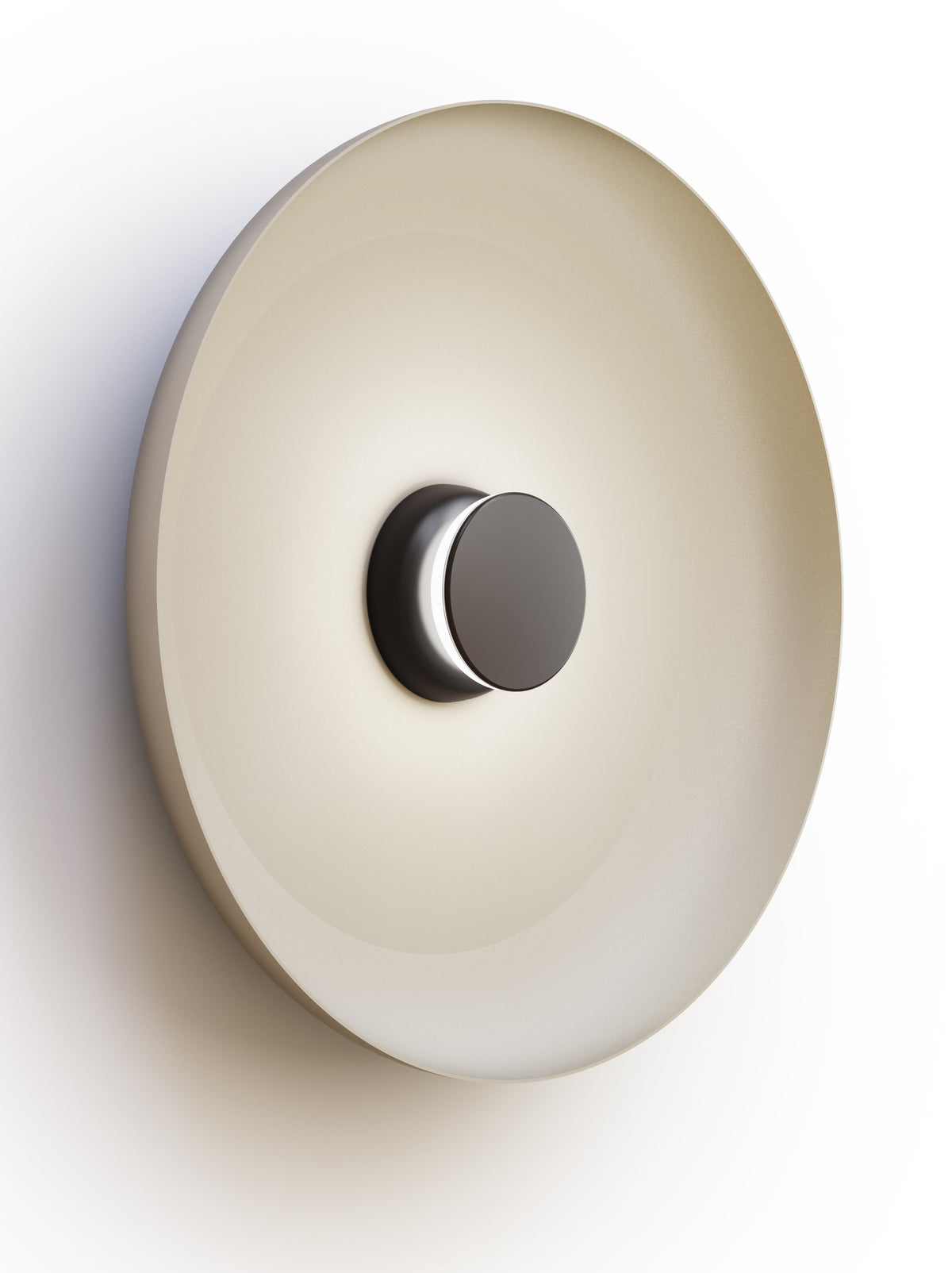 Pablo Designs Totem Sconce Metal – 22" White shade, Black/Black canopy/faceplate