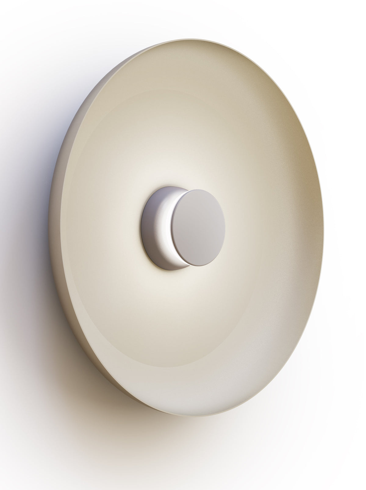 Pablo Designs Totem Sconce Metal – 22" White shade, Grey/Grey canopy/faceplate