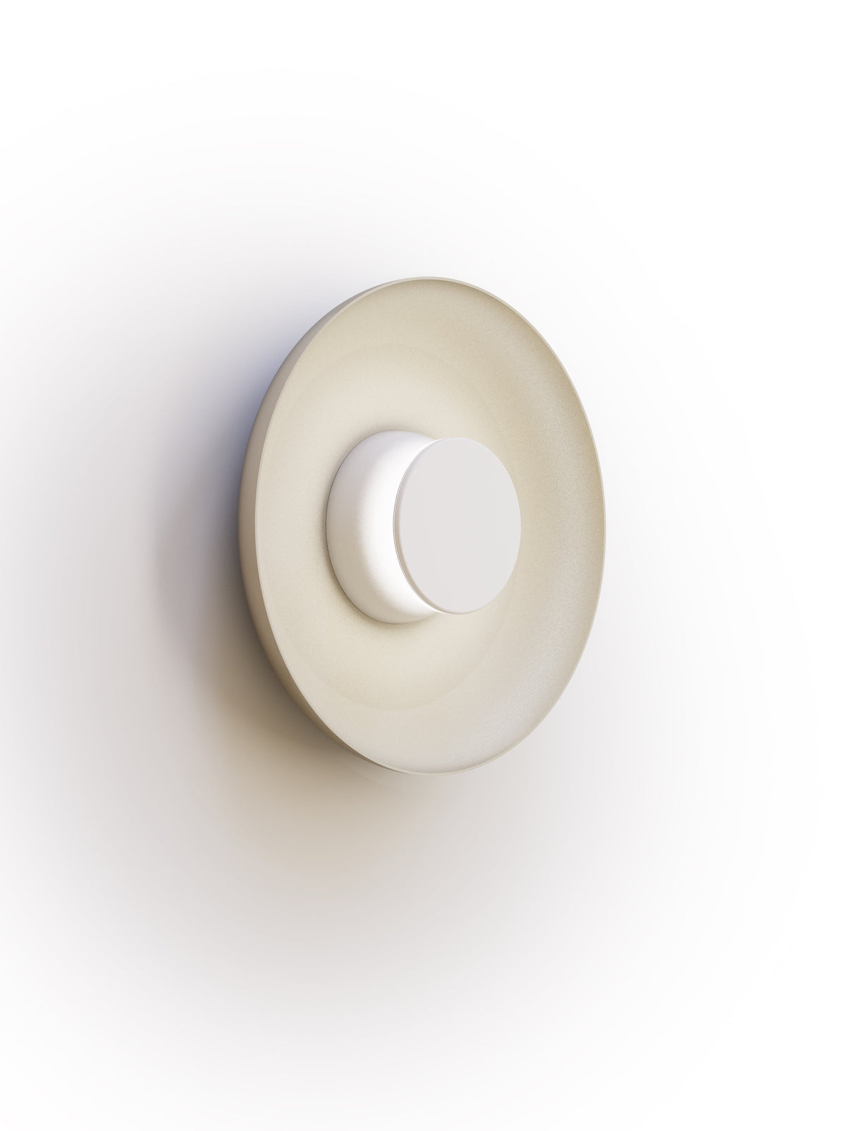 Pablo Designs Totem Sconce Metal – 12" White shade, White/White canopy/faceplate
