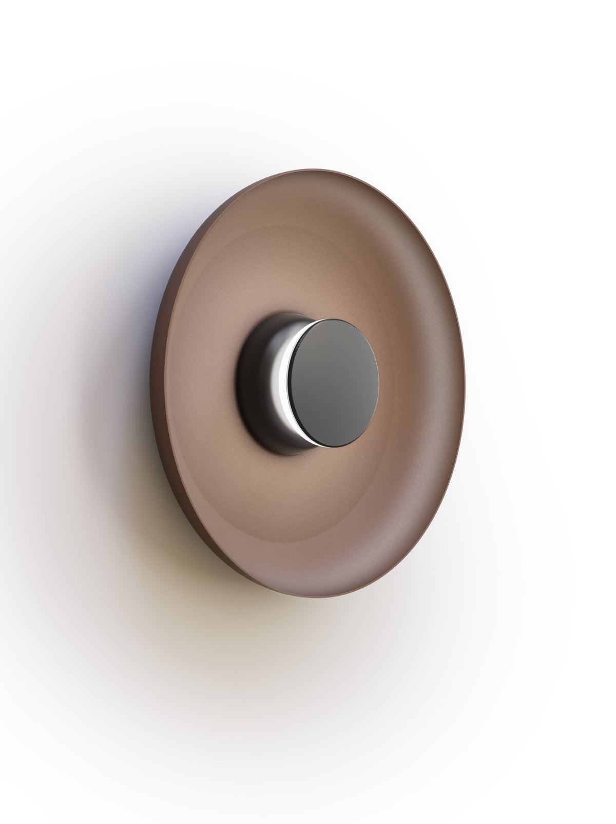 Pablo Designs Totem Sconce Metal – 15" Espresso shade, Black/Black canopy/faceplate