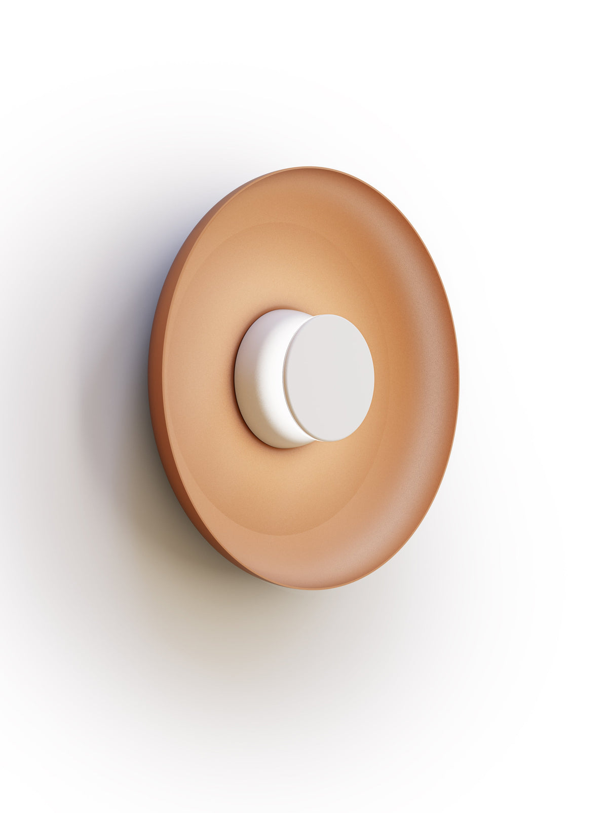 Pablo Designs Totem Sconce Metal – 15" Terracotta shade, White/White canopy/faceplate