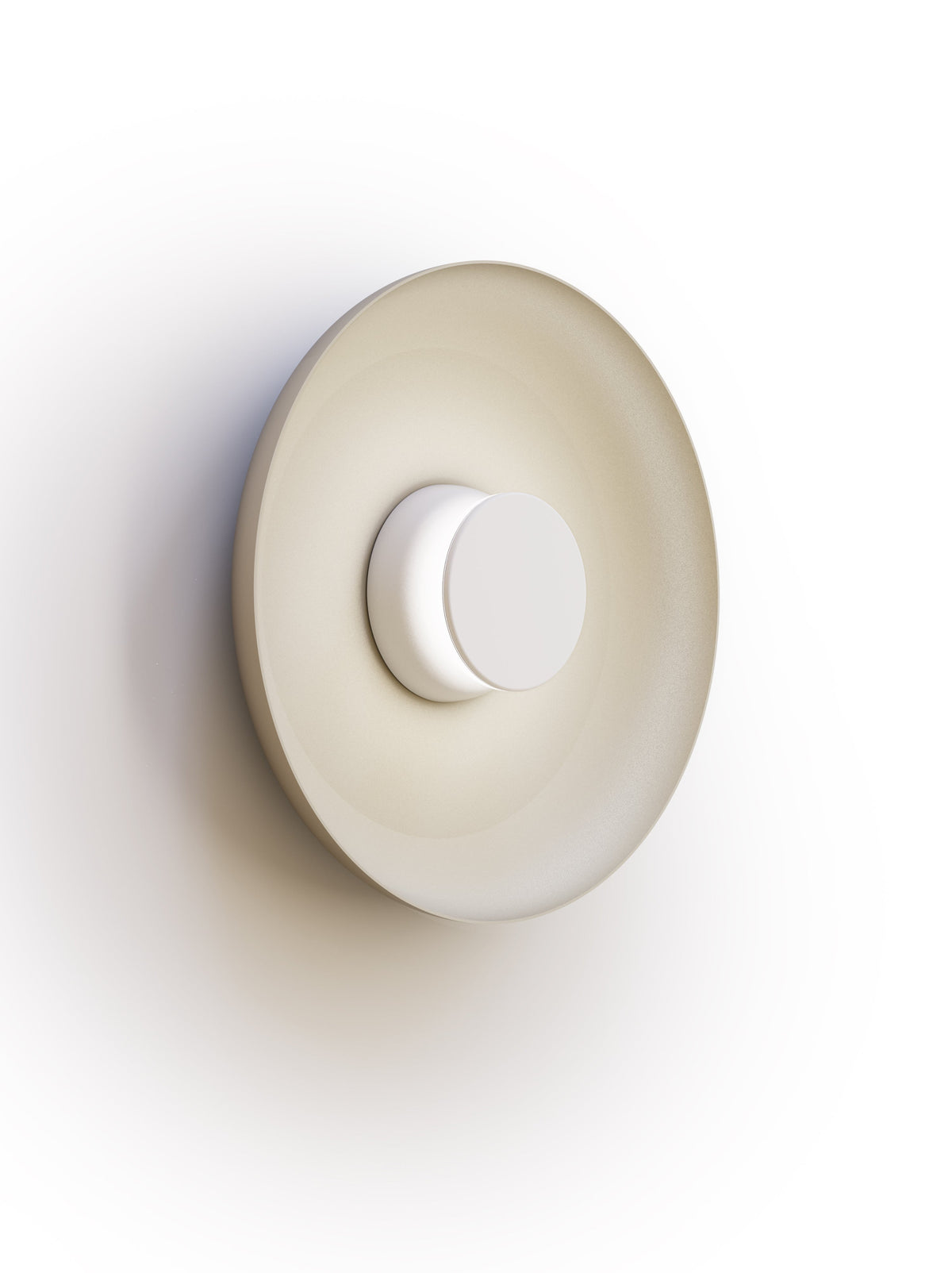 Pablo Designs Totem Sconce Metal – 15" White shade, White/White canopy/faceplate