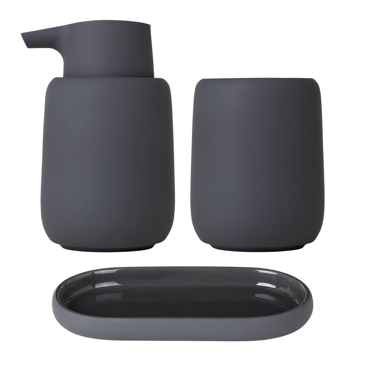 blomus SONO 3-Piece Bathroom Accessory Set – Magnet bathroom set, product photo