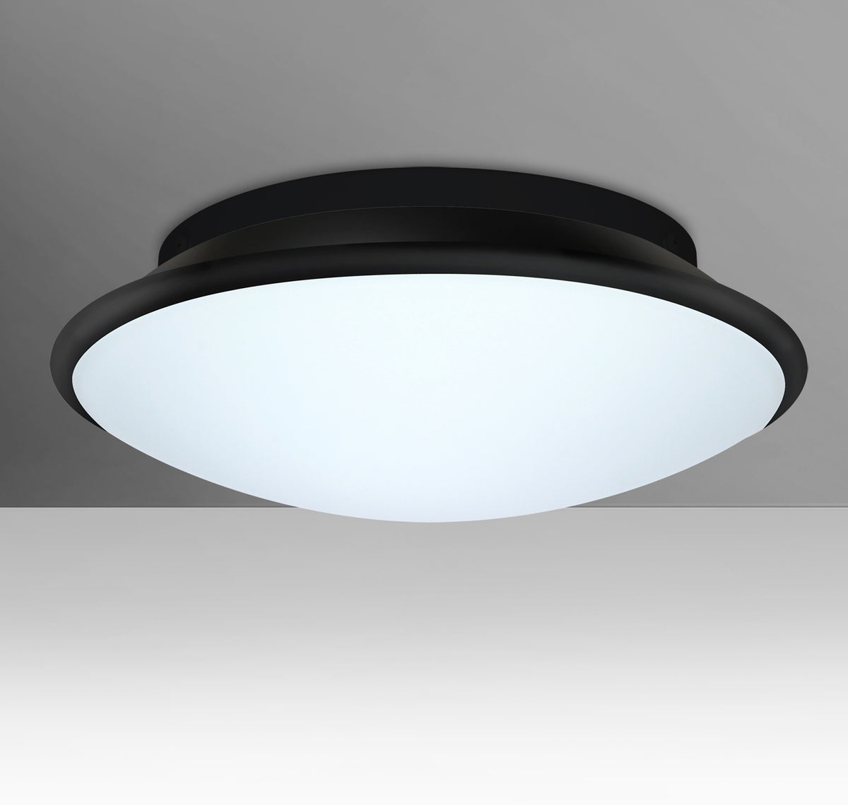 Besa Silk 16 – Opal/Black glass, studio view