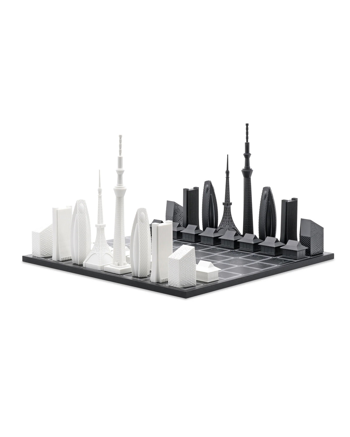 Skyline Chess Tokyo Edition acrylic chess set with tokyo map board – photo 2