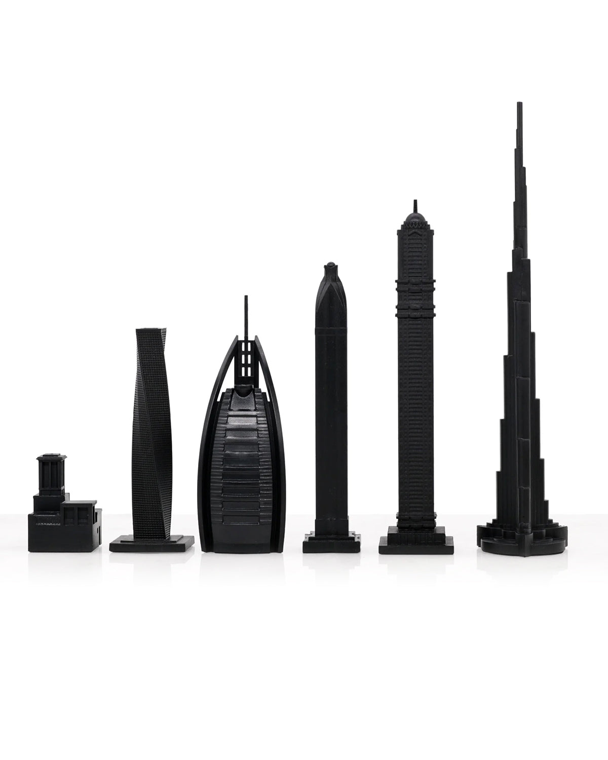 Skyline Chess Dubai Edition acrylic chess set with dubai map board – photo 3