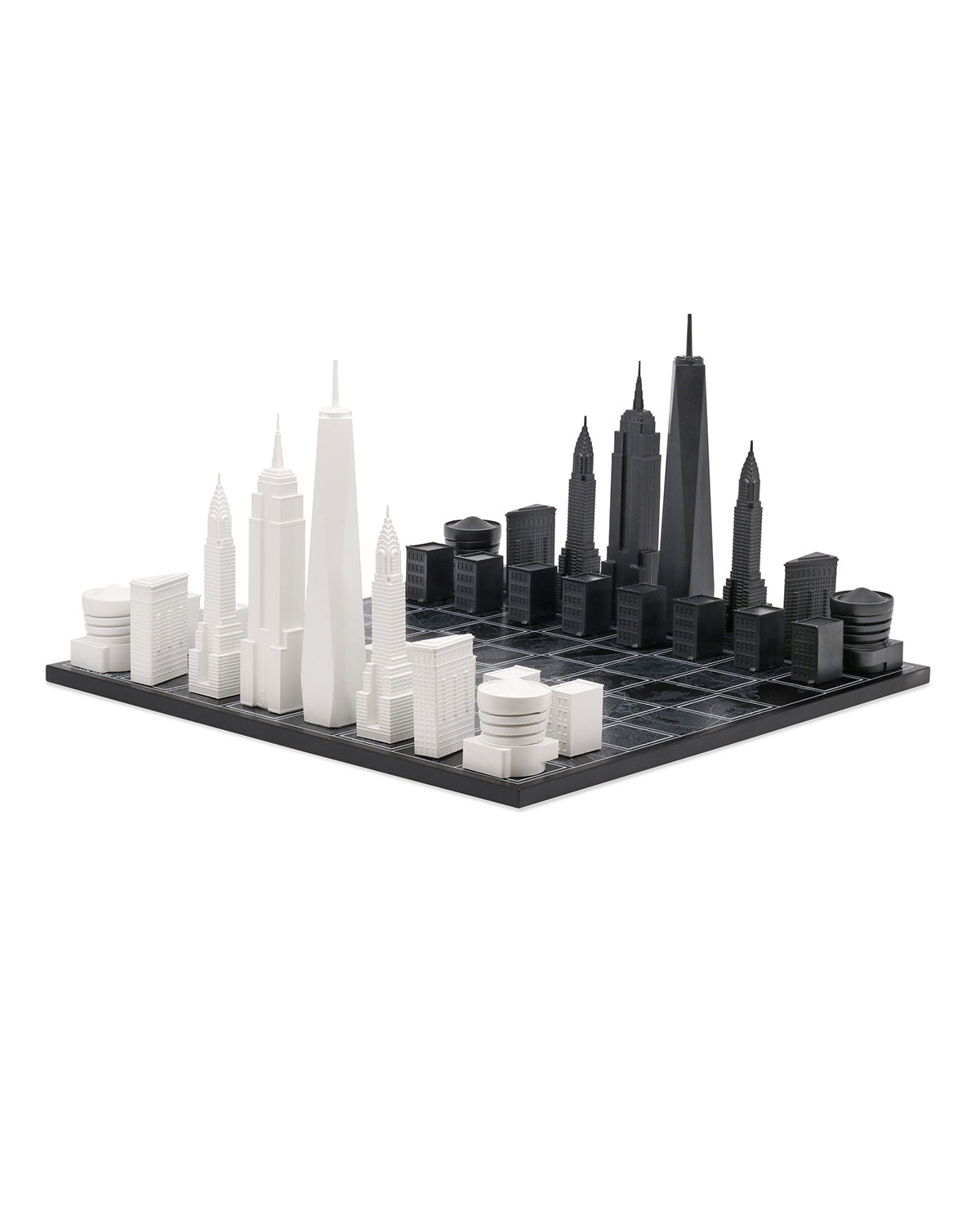Skyline Chess New York Edition acrylic chess set with wood map board – photo 2