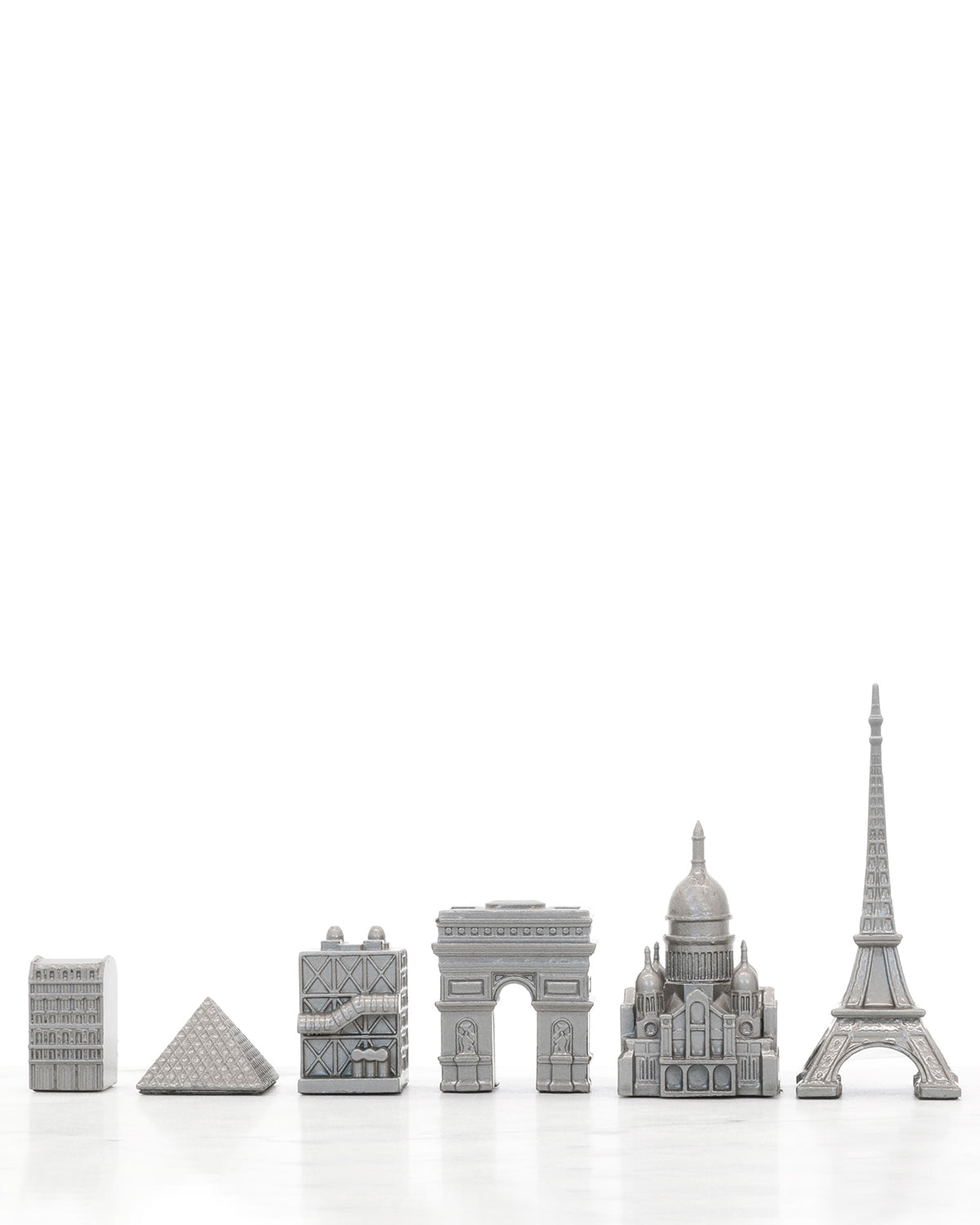 Skyline Chess Paris Edition stainless steel chess set with wood map board – photo 4