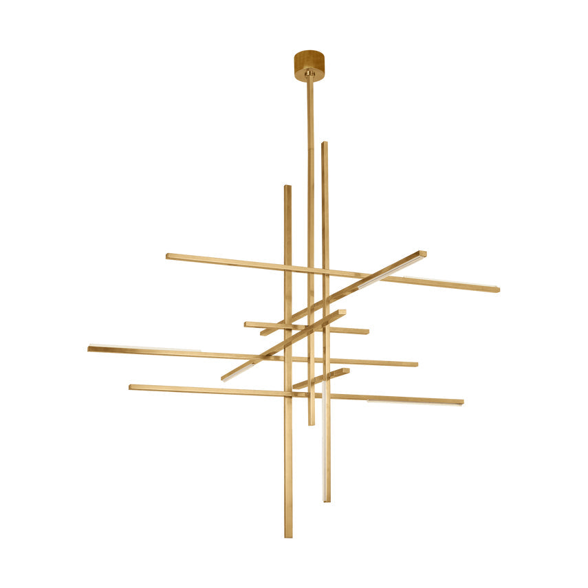 Cityscape Grande LED Chandelier Brass by Visual & Comfort & Co