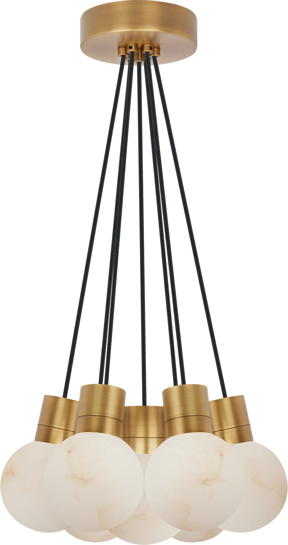 Visual Comfort Mina Alabaster 7-Light Small Chandelier – view 2