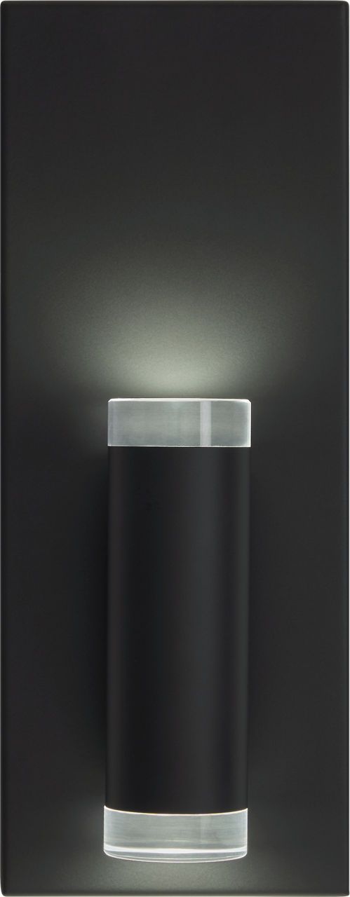 Dobson II 1-Light LED Vanity Sconce in Matte Black, product photo