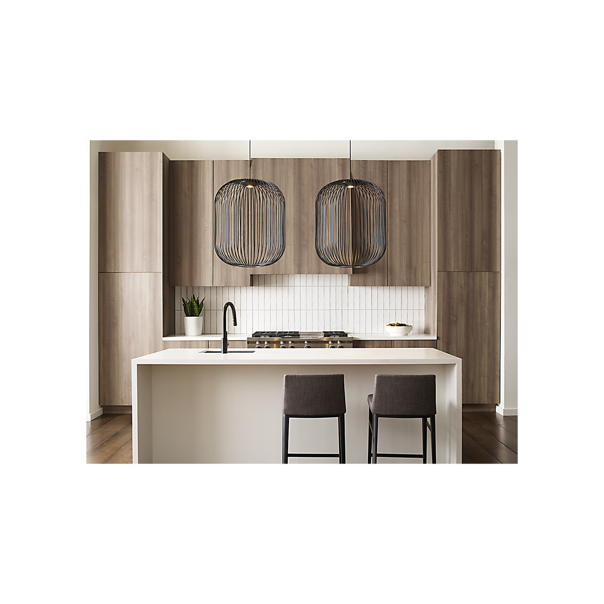 Kai 2 Lantern Rod Pendant – in a room setting