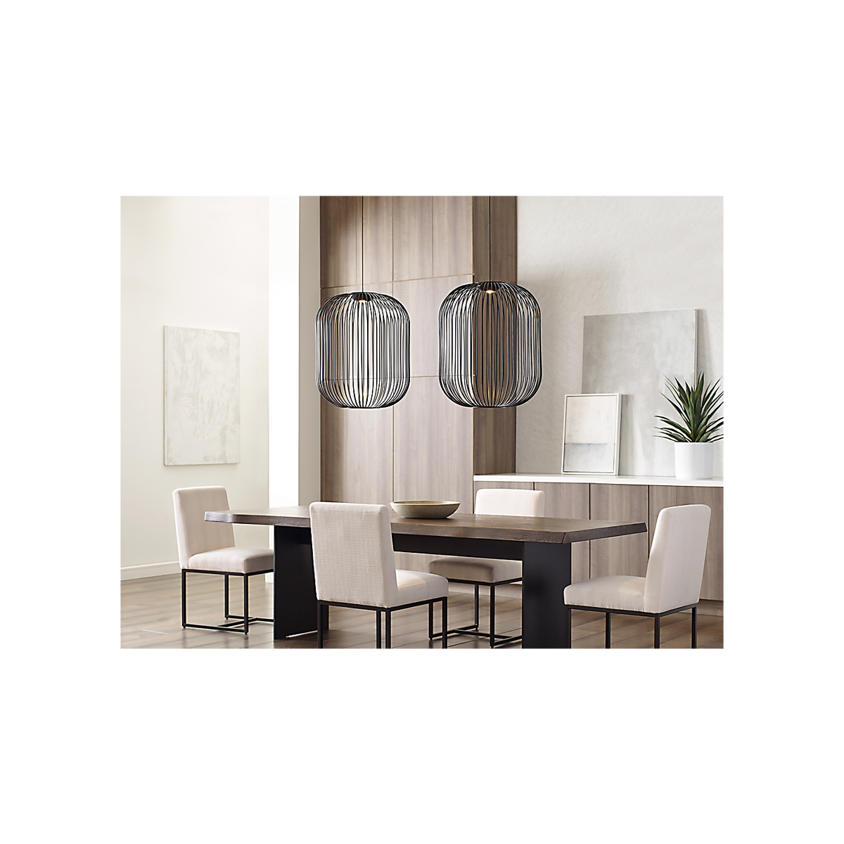 Kai 2 Lantern Rod Pendant – in a room setting