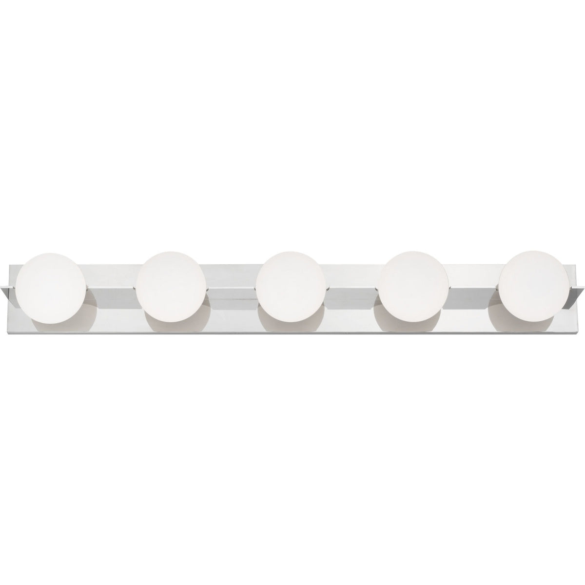 Visual Comfort Orbel 5-Light in Polished Nickel, close-up