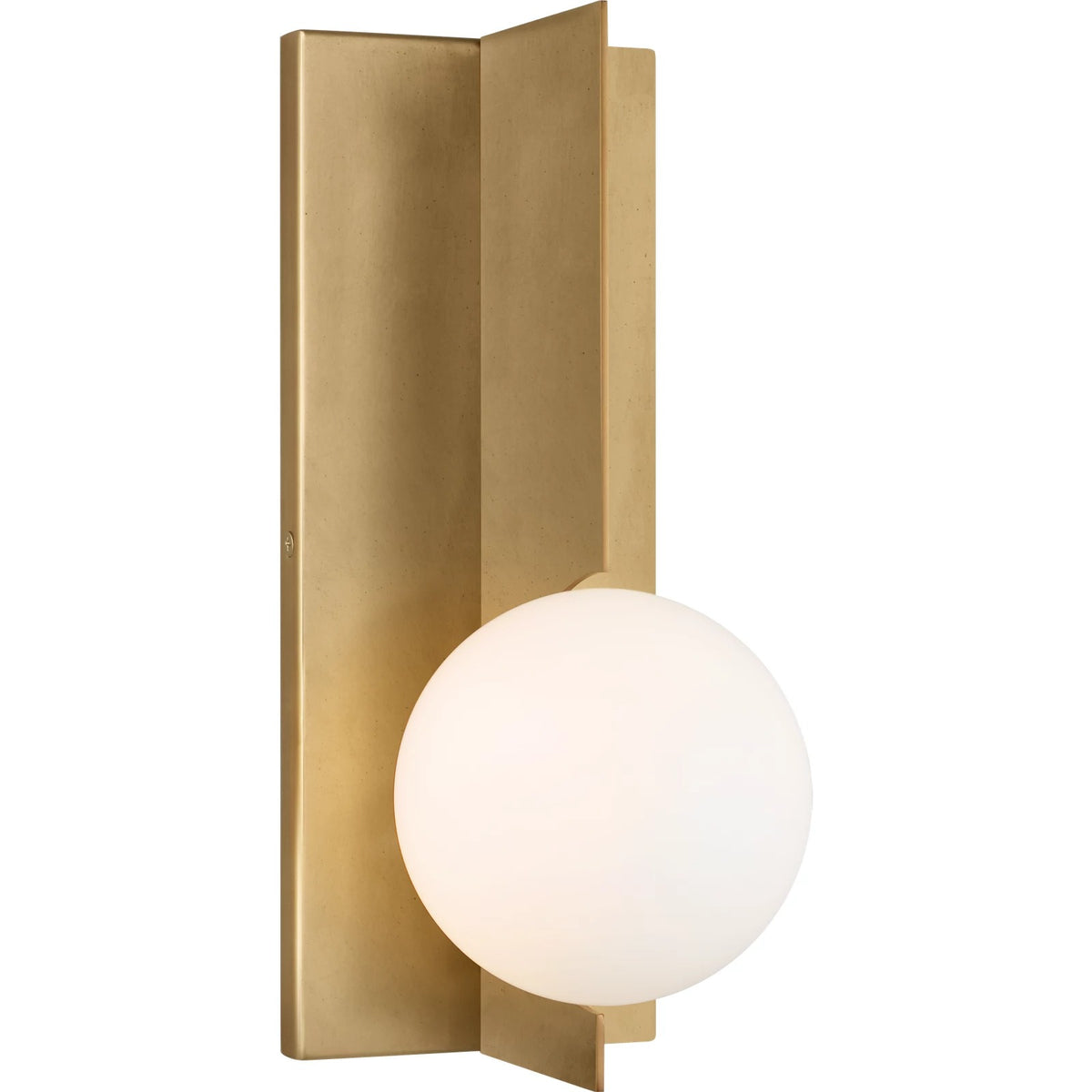 Visual Comfort Orbel in Natural Brass, detail view