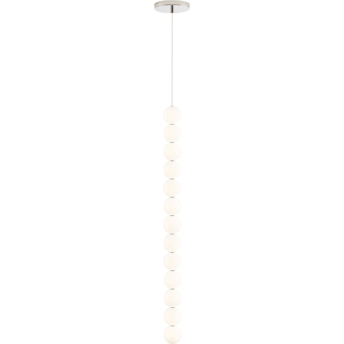 Visual Comfort Orbet 13-Light in Polished Nickel, alternate angle
