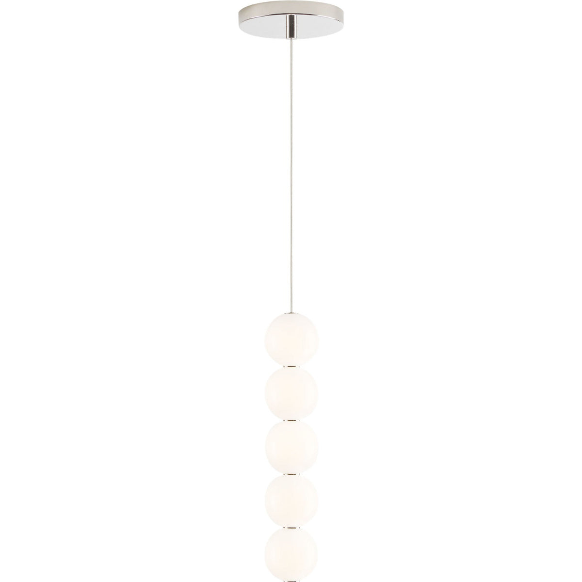Visual Comfort Orbet 5-Light in Polished Nickel, detail view
