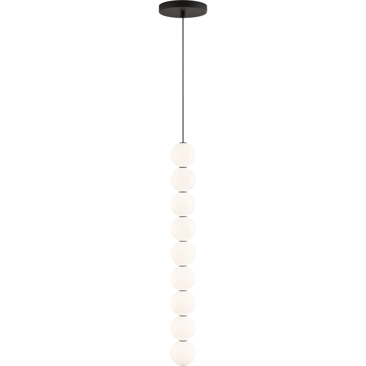 Visual Comfort Orbet 9-Light in Nightshade Black, studio view