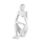 Thinking Figure Sculpture White by Finesse Decor SM-P25-MW