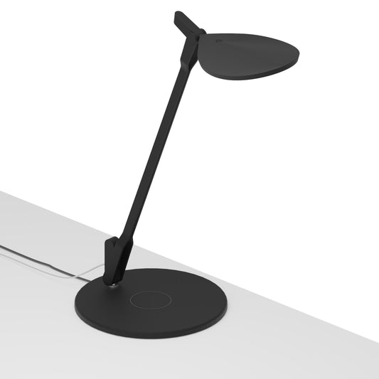 Splitty Warm Light Matte Black Wireless Charging Base Spy W Mtb Usb Qcb by Koncept Inc