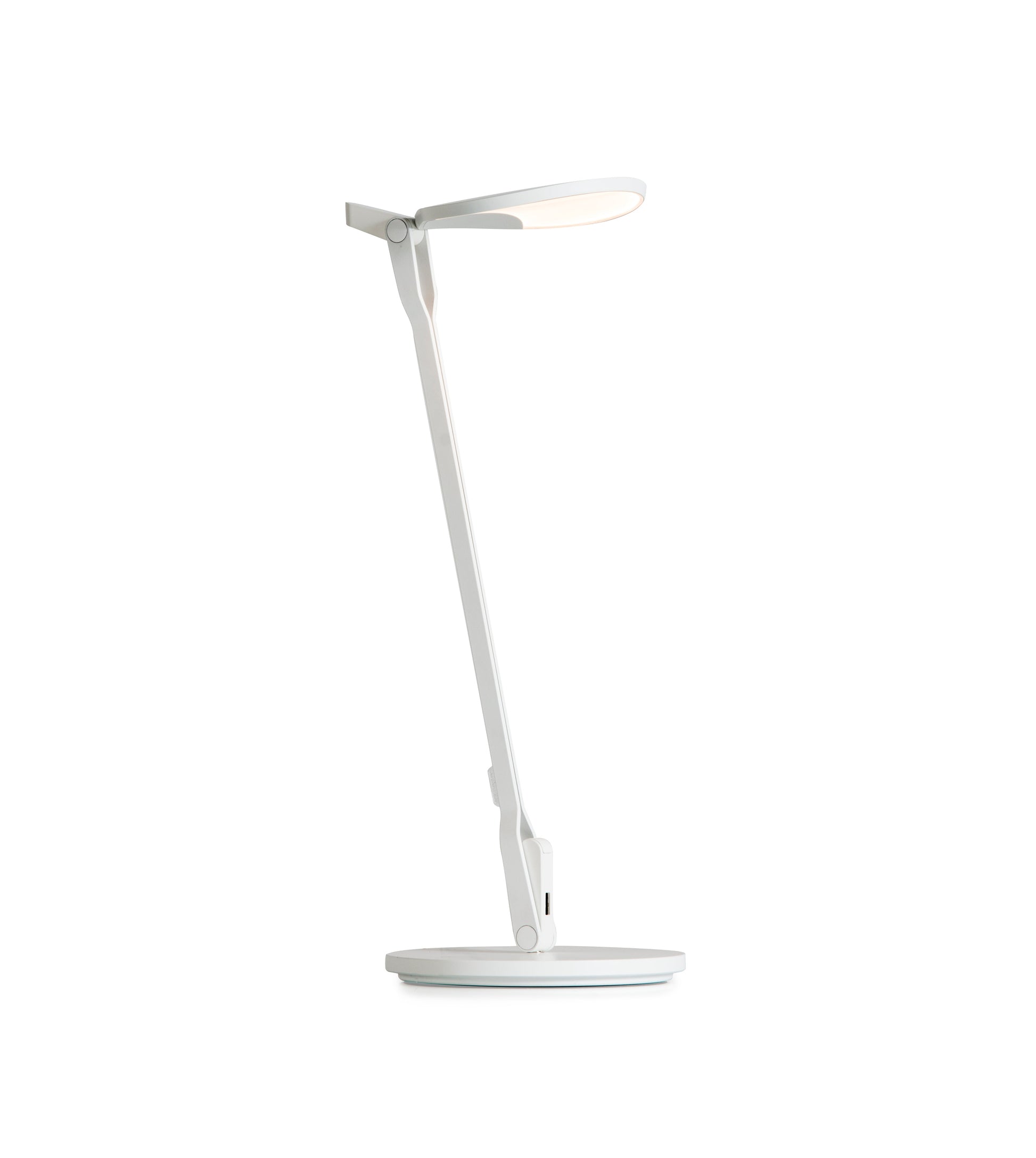 Splitty Warm Light Matte White Desk Base Spy W Mwt Usb Dsk by Koncept Inc