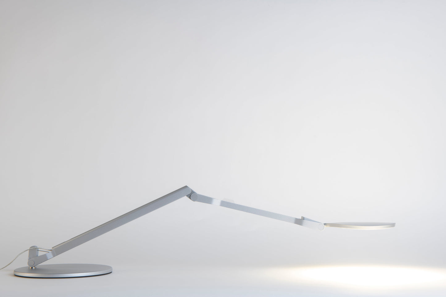 Splitty Reach Warm Light Silver Desk Base Spy W Sil Rch Dsk by Koncept Inc