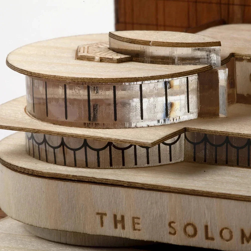 Little Building Co. Solomon R. Guggenheim Museum – wooden model kit, photo 16
