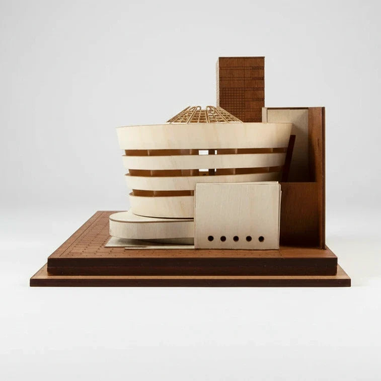 Little Building Co. Solomon R. Guggenheim Museum – wooden model kit, photo 7