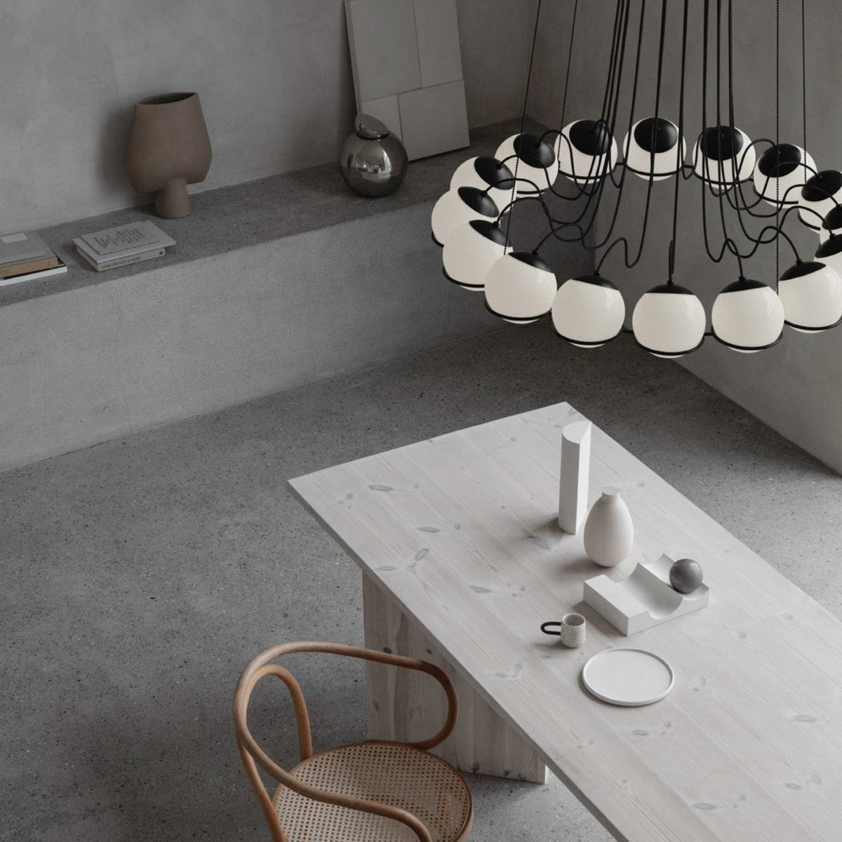 Model 2109/16/14 by Astep — lit in an interior
