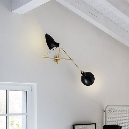 VV Cinquanta Wall Twin by Astep — switched on in an interior