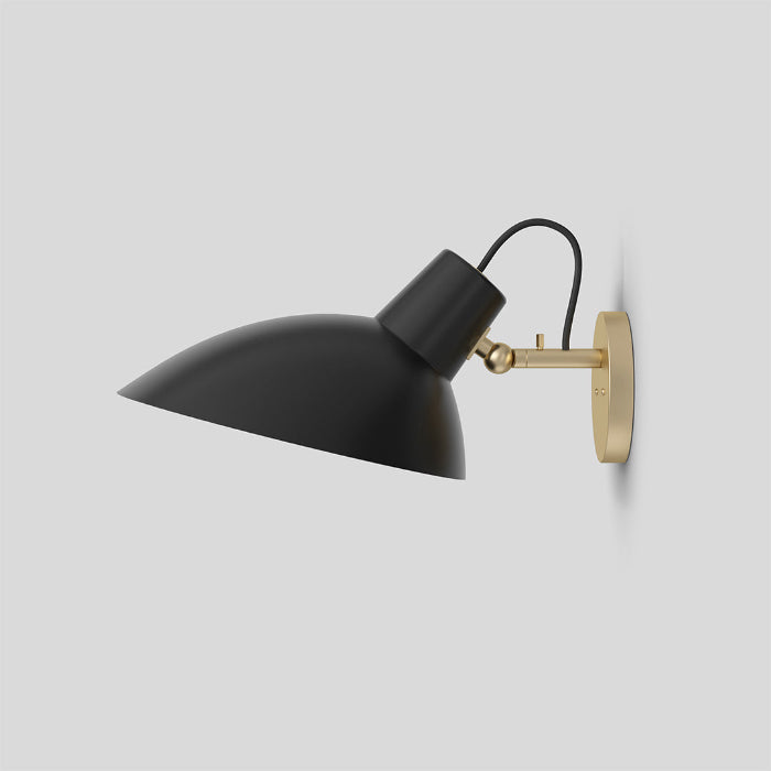 VV Cinquanta Wall by Astep — brass mount with black reflector