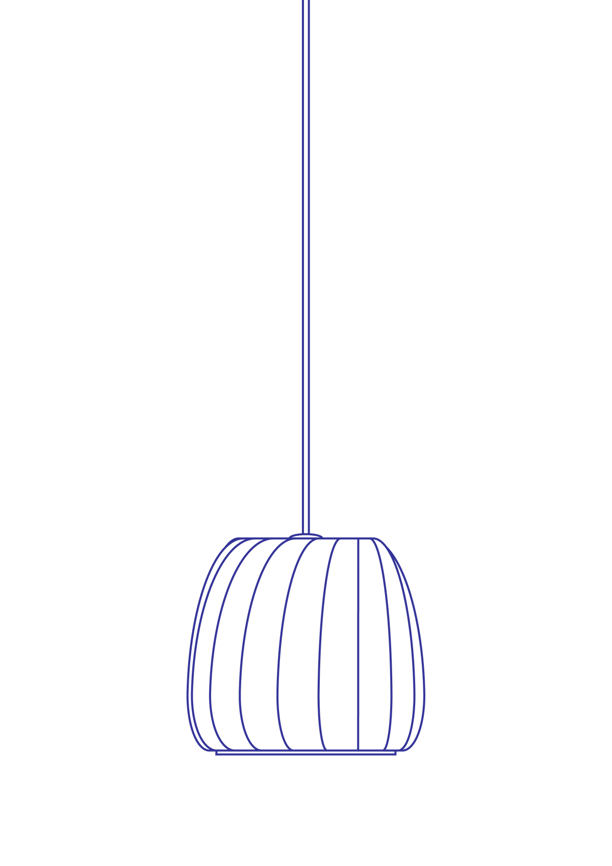 Tom Rossau ST906 Mini pendant light – cut-out view