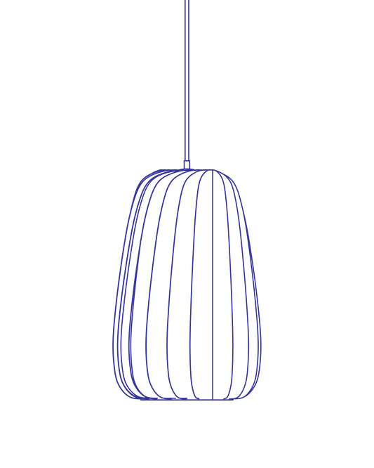 Tom Rossau ST906 pendant light – White Coated Paper, large size