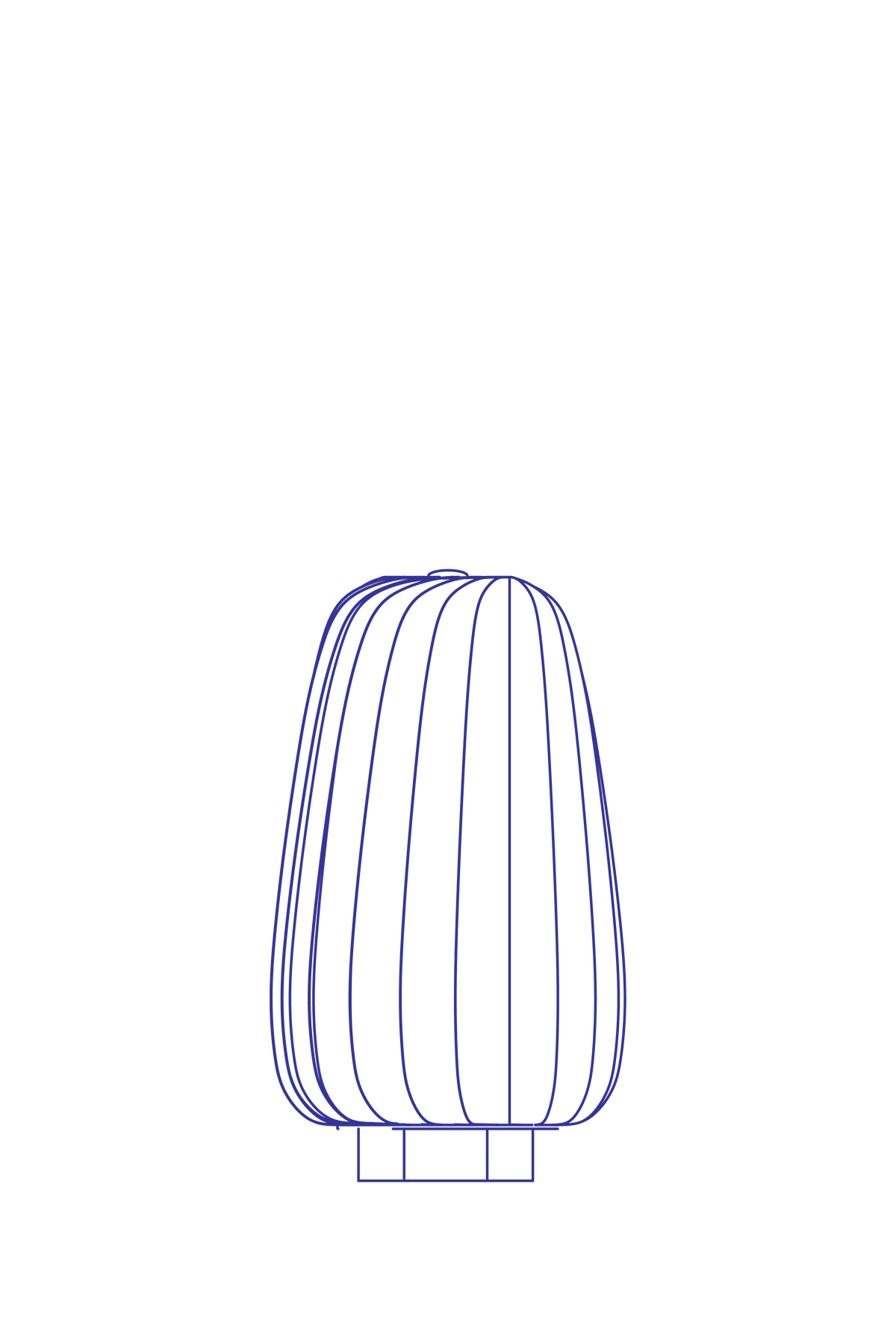 Tom Rossau ST906 table lamp – large size drawing