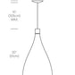 Pablo Designs Swell Single Xl Narrow Pendant Light 