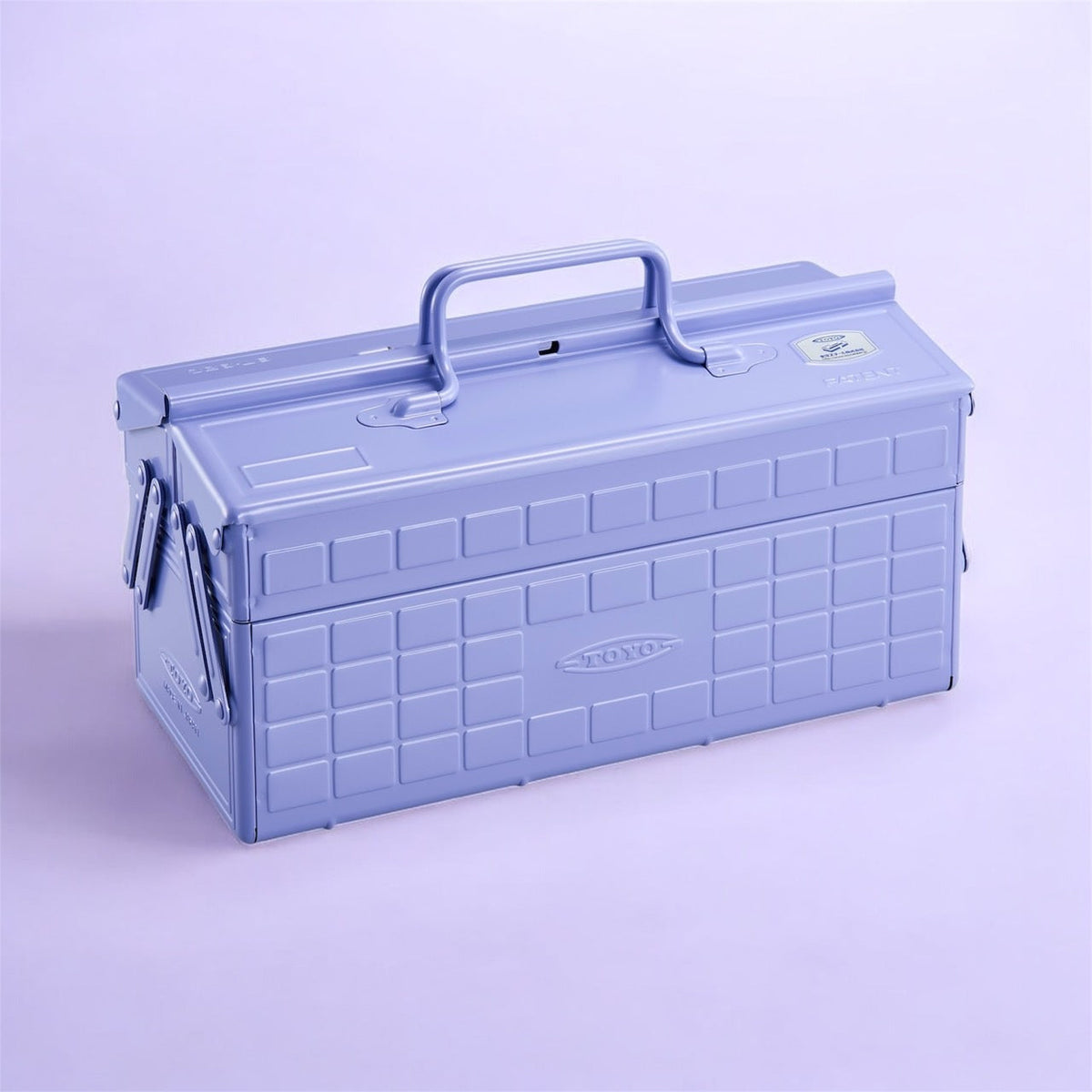 Toyo Steel ST-350 Two-Level Cantilever Toolbox – Lilac in use