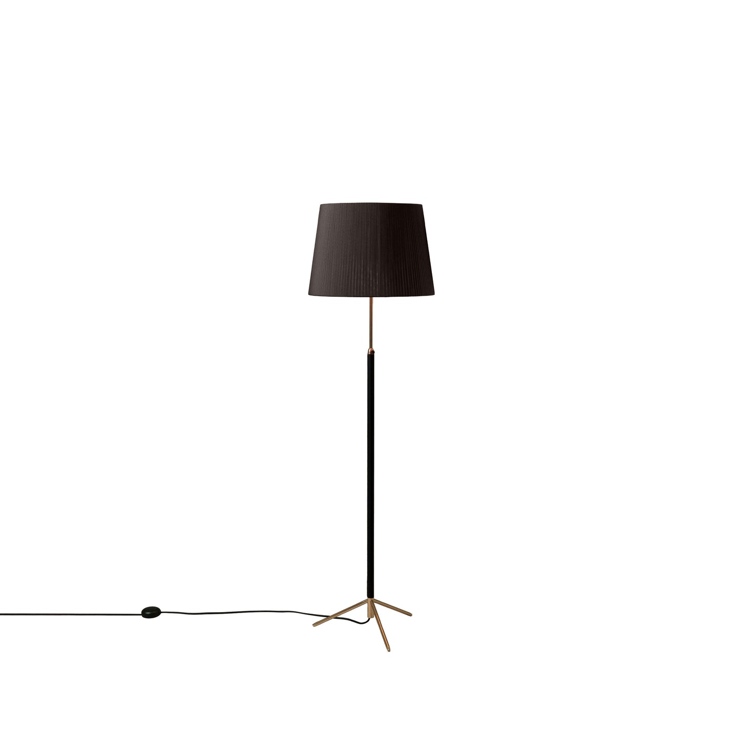 Elegant Santa & Cole Pie de Salon G1 floor lamp styled near sofa and side table