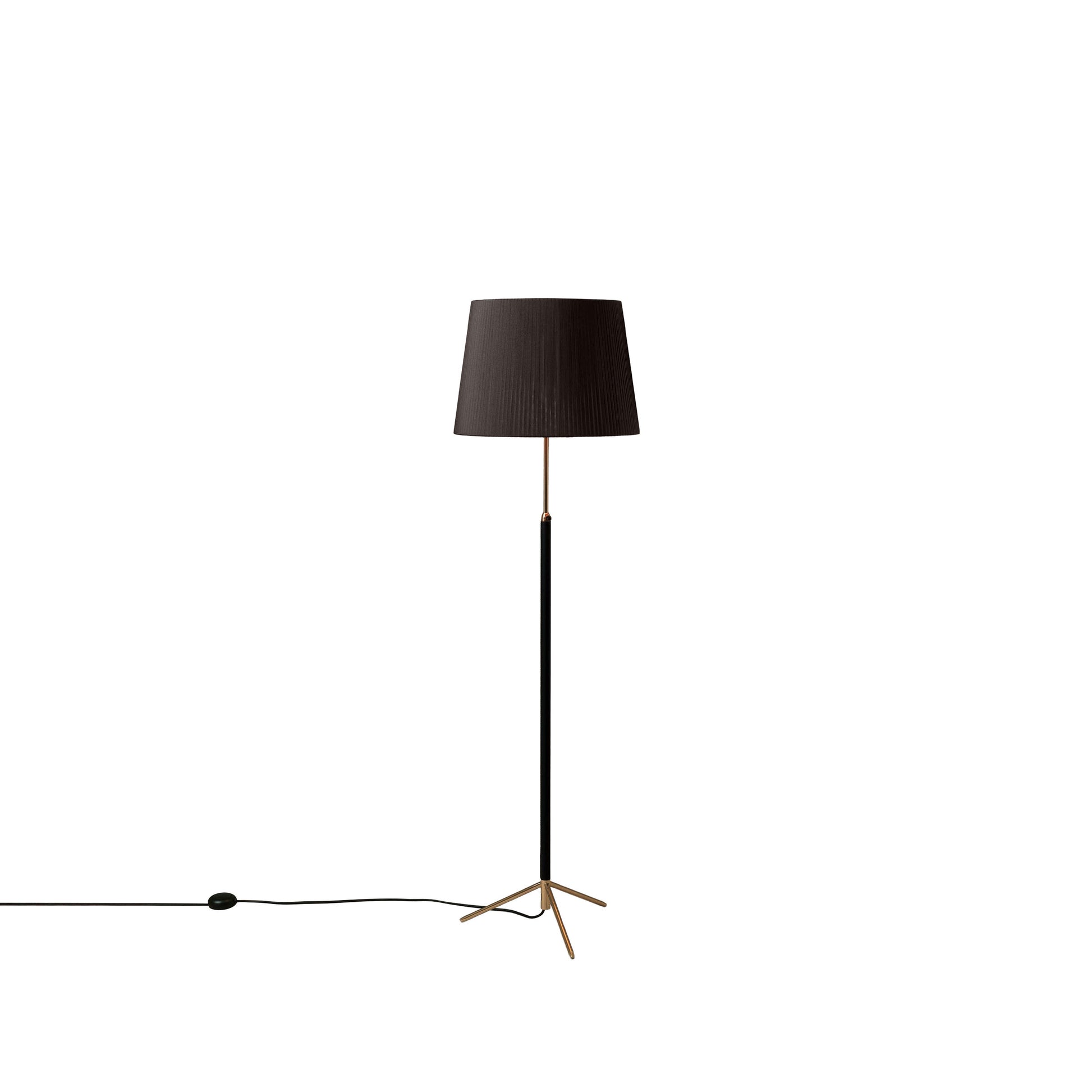Elegant Santa & Cole Pie de Salon G1 floor lamp styled near sofa and side table