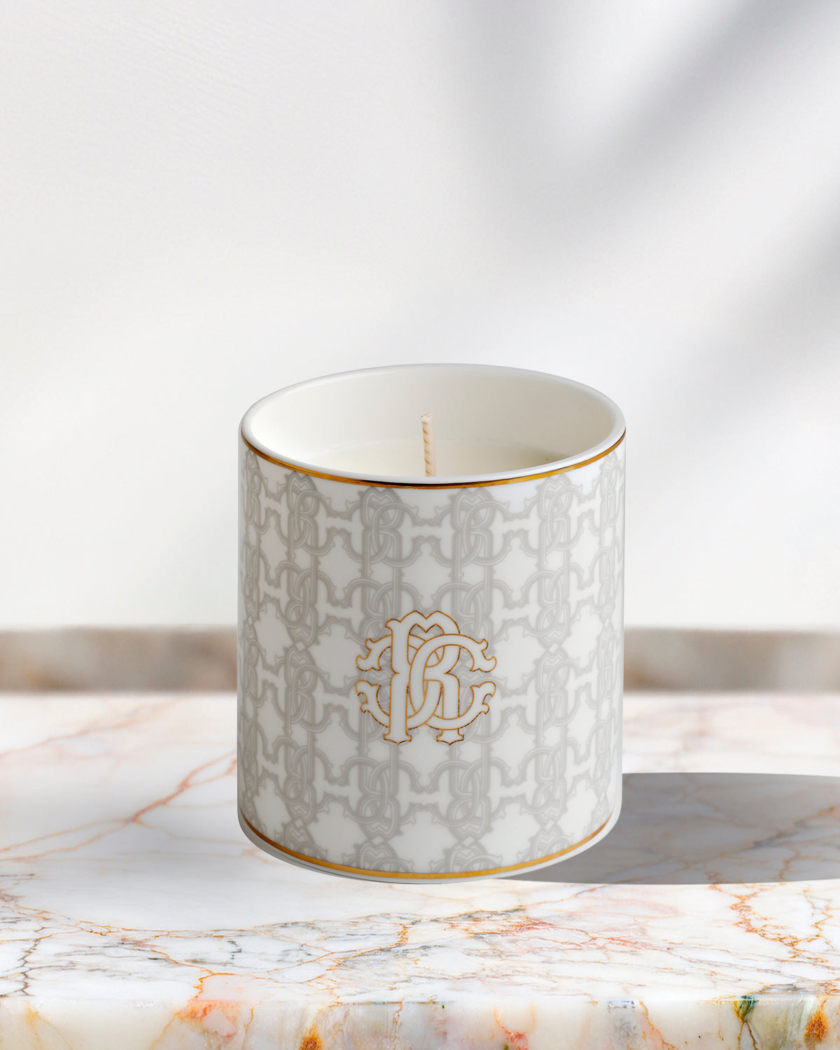 Roberto Cavalli Home Monogram White scented candle – photo 3